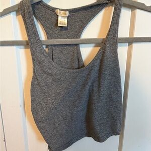 Bozzolo Dark Gray Sleeveless Top